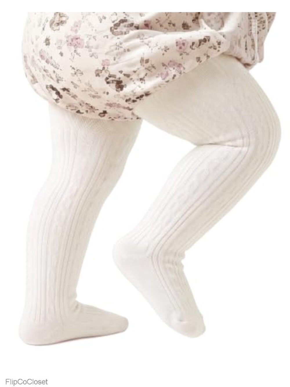 Baby Girls Cotton Cable Knit Tights 0-4 Years Toddler
